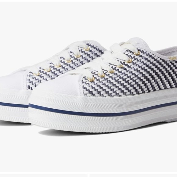 NIB | Keds X Kate Spade New York Triple Up Woven Sneakers | 9 - Picture 8 of 9
